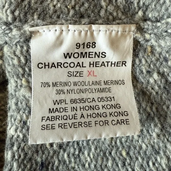 WOOLRICH Vintage Cottagecore Grannycore Snowflake Snowman Christmas Sweater XL - Picture 10 of 10